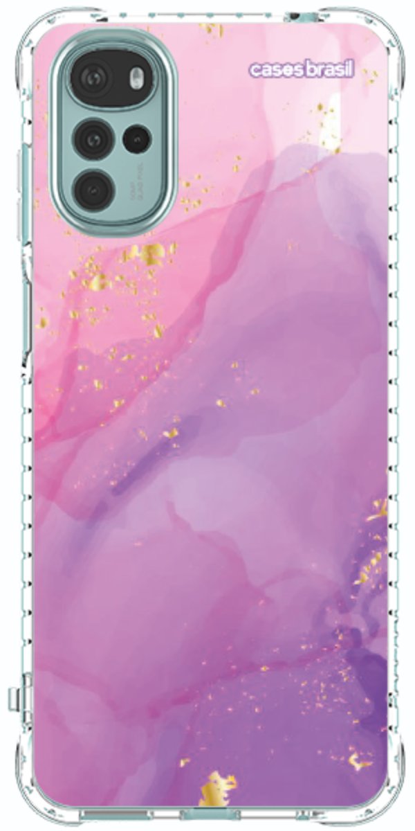 Capinha para Celular Textura Marmorizada Rosa