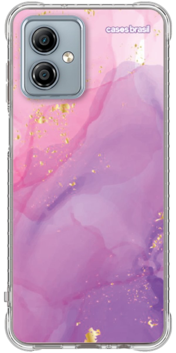 Capinha para Celular Textura Marmorizada Rosa