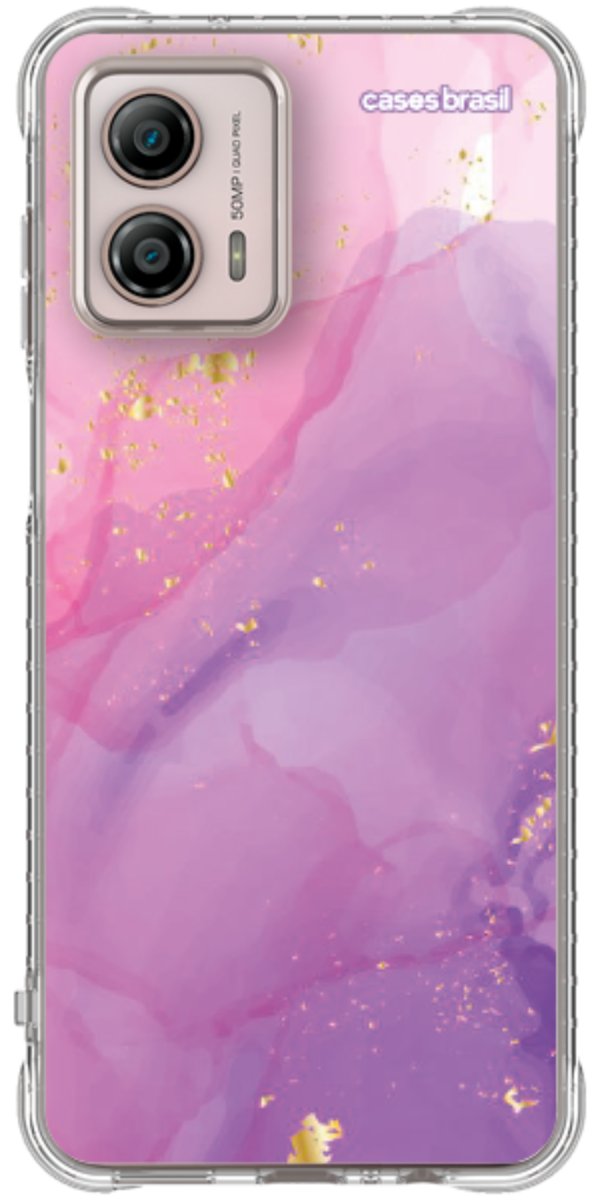 Capinha para Celular Textura Marmorizada Rosa