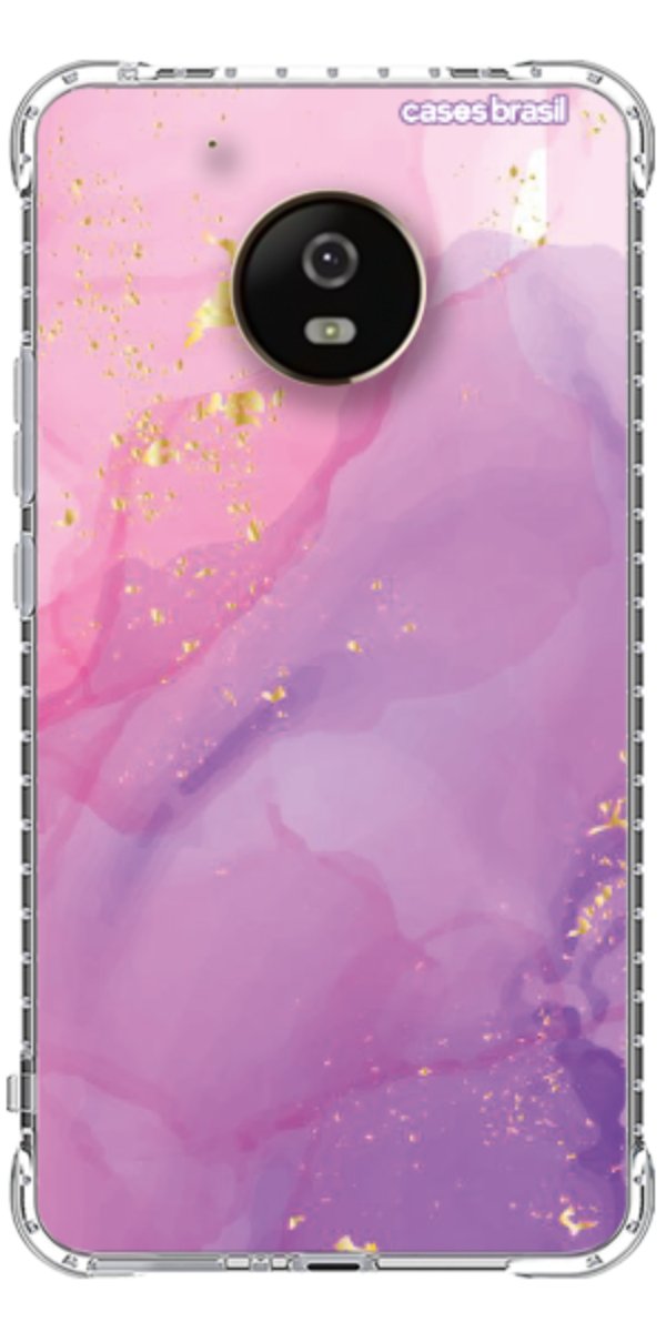 Capinha para Celular Textura Marmorizada Rosa