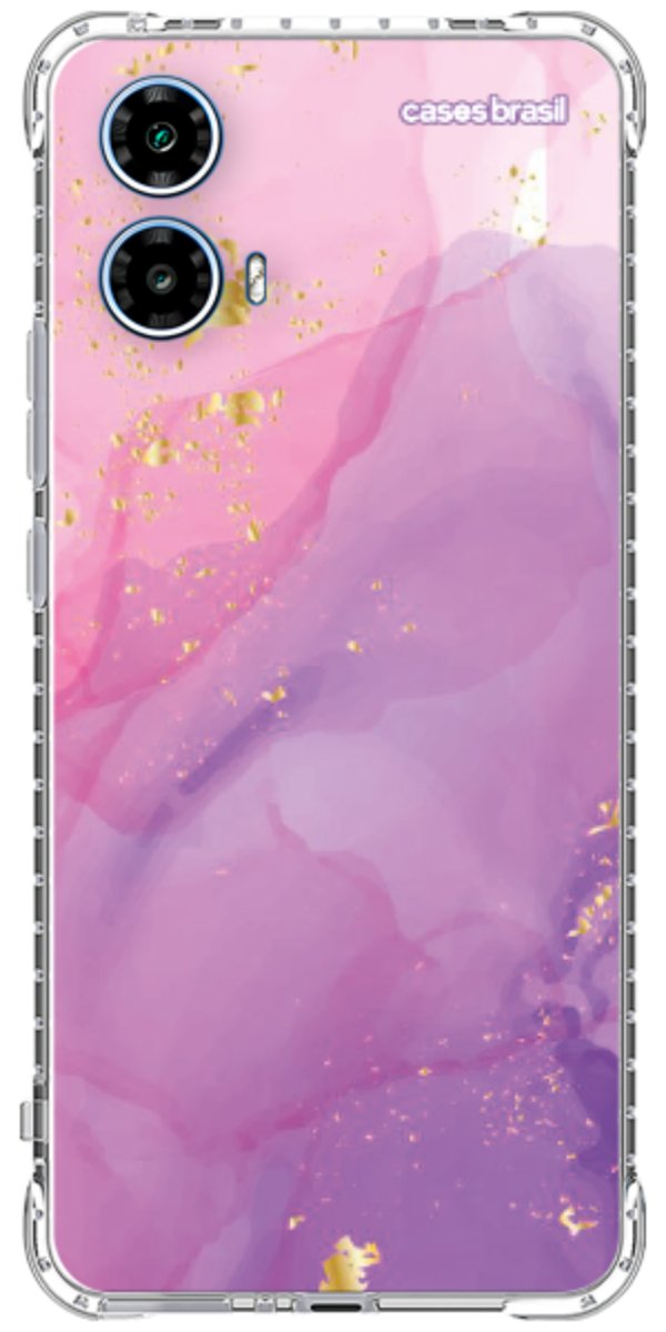 Capinha para Celular Textura Marmorizada Rosa