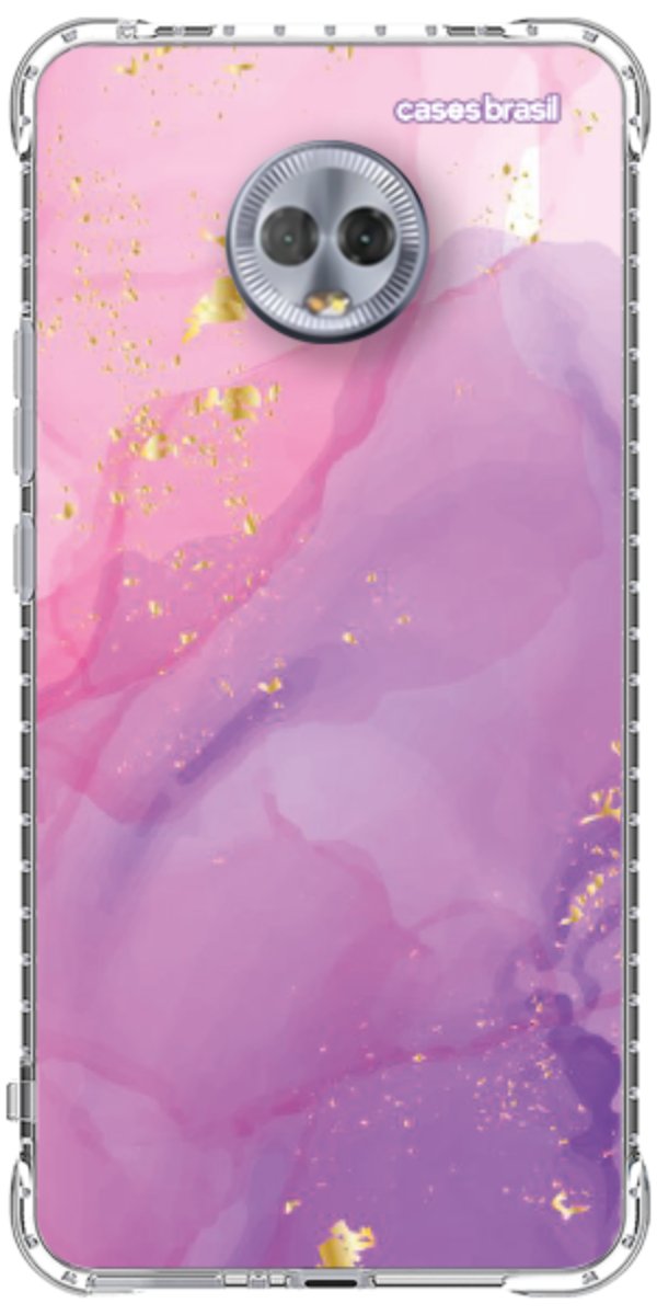 Capinha para Celular Textura Marmorizada Rosa