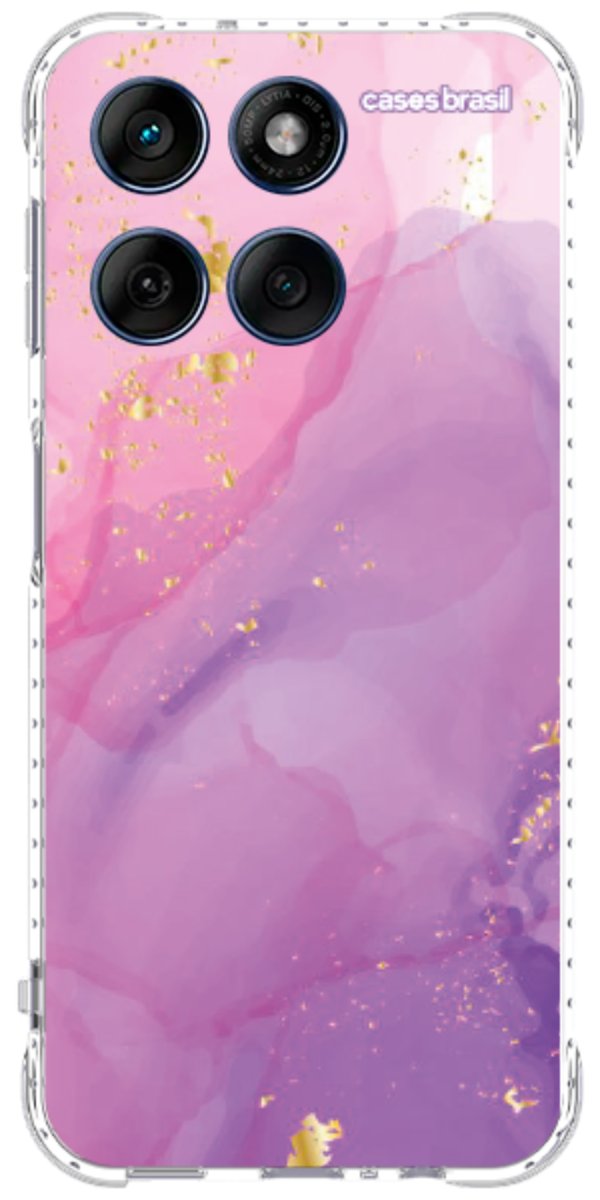 Capinha para Celular Textura Marmorizada Rosa