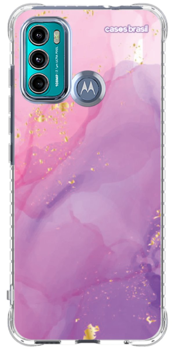 Capinha para Celular Textura Marmorizada Rosa