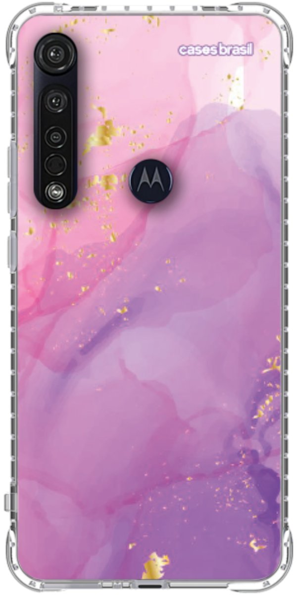 Capinha para Celular Textura Marmorizada Rosa