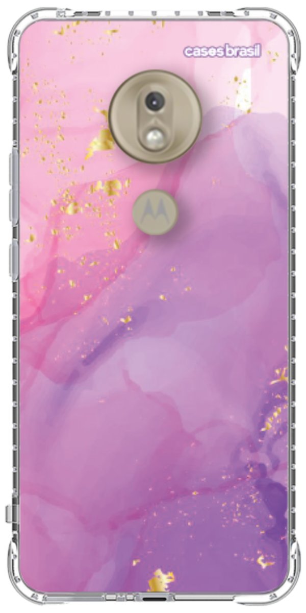 Capinha para Celular Textura Marmorizada Rosa