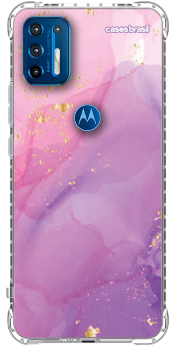 Capinha para Celular Textura Marmorizada Rosa