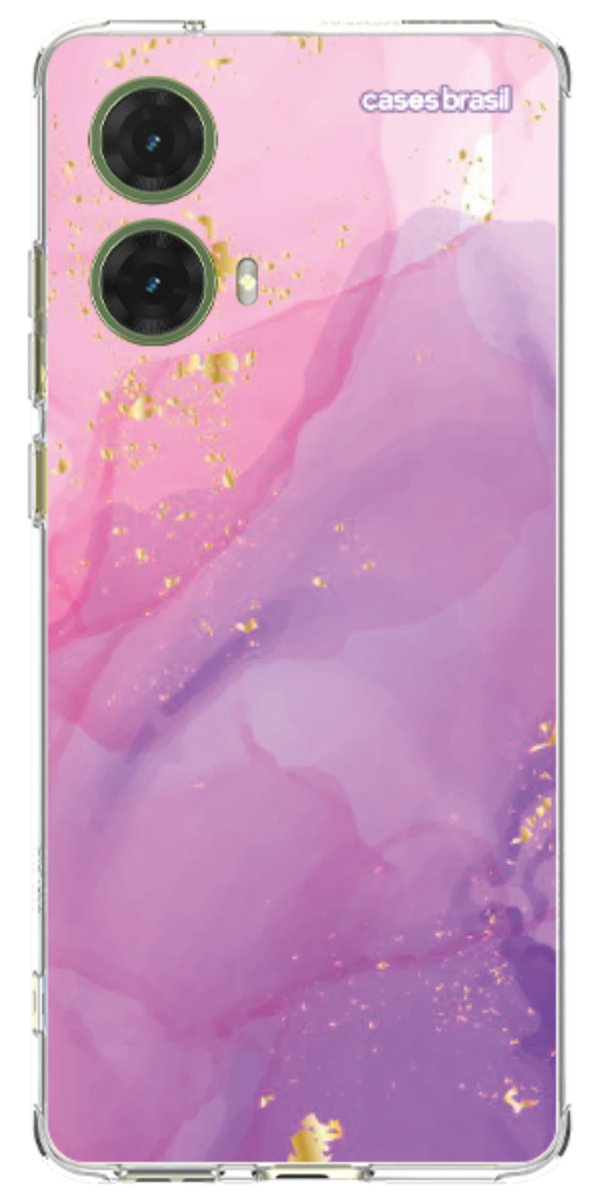 Capinha para Celular Textura Marmorizada Rosa