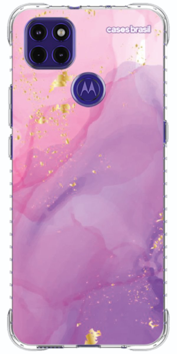 Capinha para Celular Textura Marmorizada Rosa