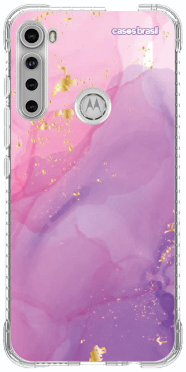Capinha para Celular Textura Marmorizada Rosa