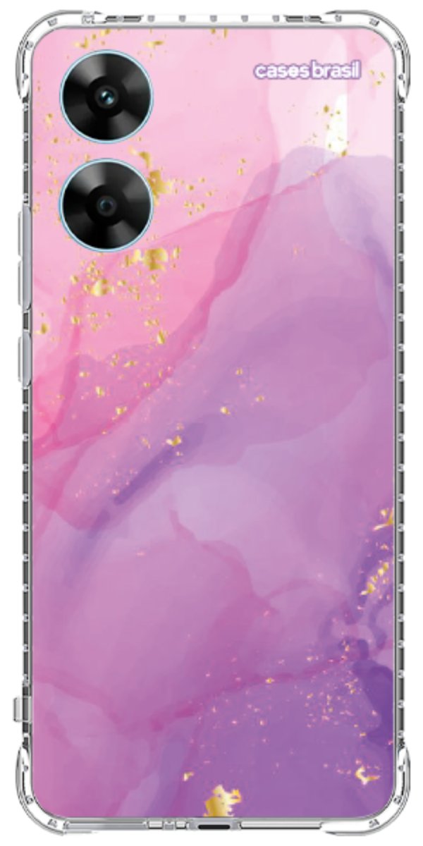 Capinha para Celular Textura Marmorizada Rosa