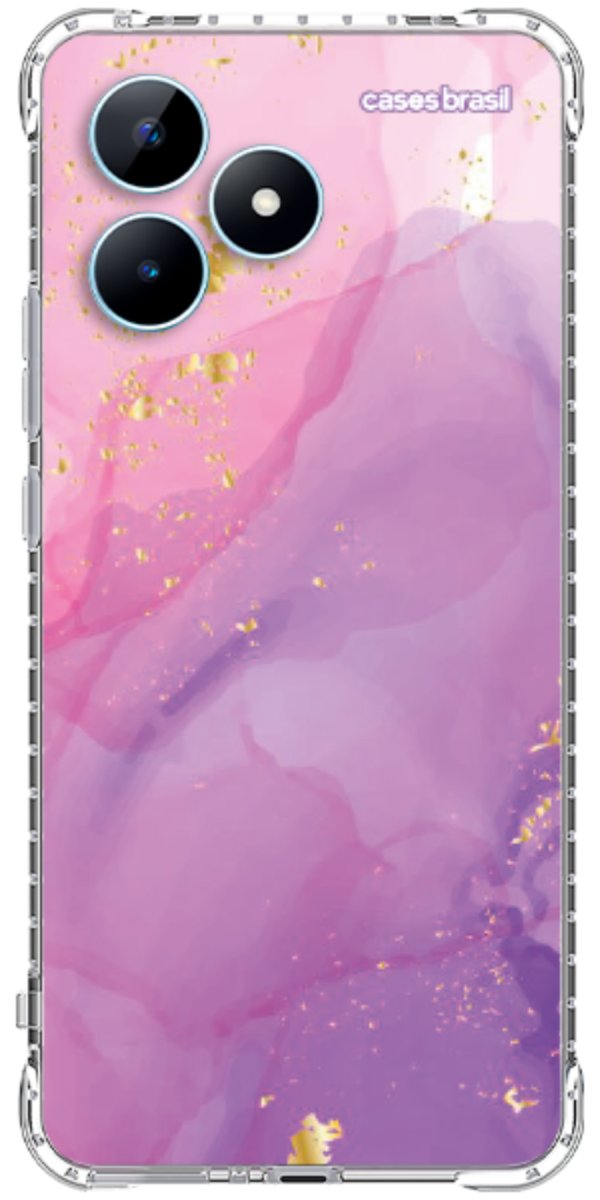 Capinha para Celular Textura Marmorizada Rosa