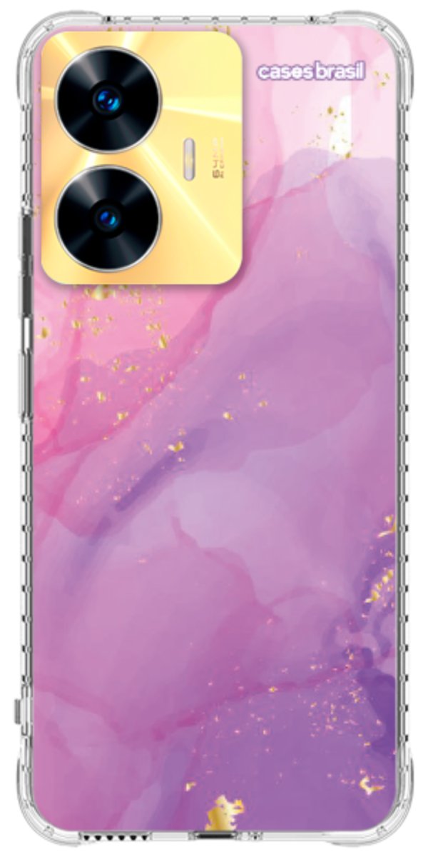 Capinha para Celular Textura Marmorizada Rosa