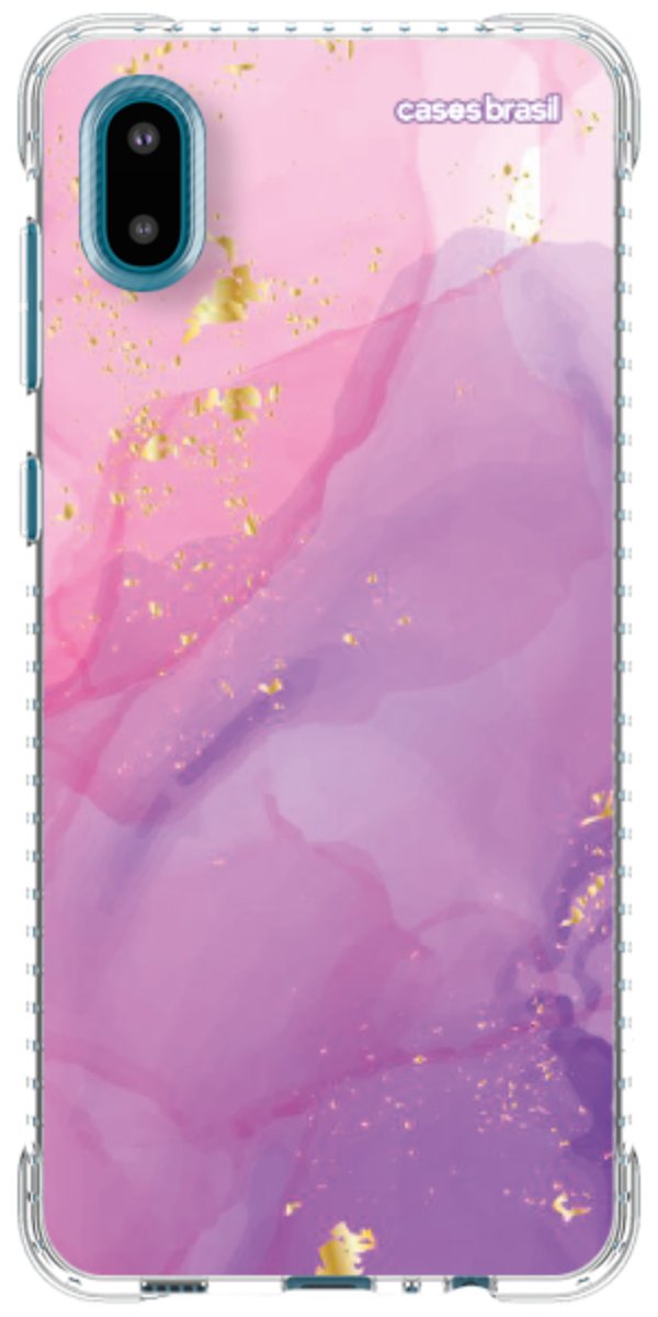 Capinha para Celular Textura Marmorizada Rosa