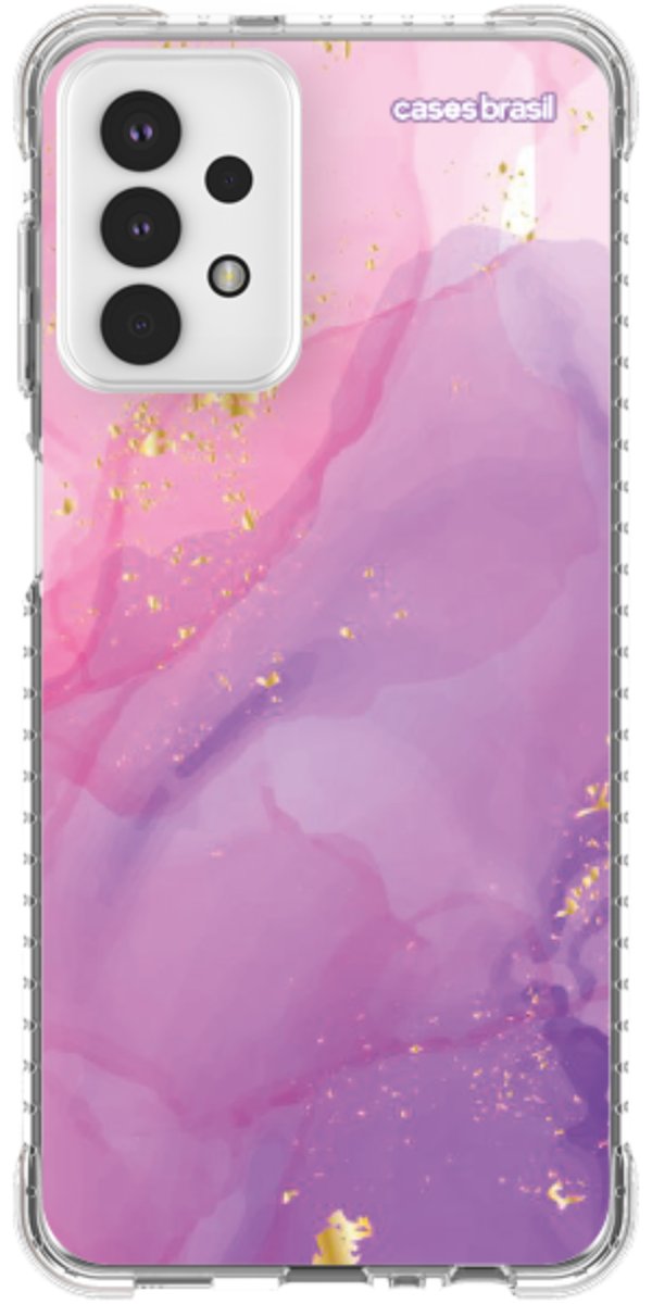 Capinha para Celular Textura Marmorizada Rosa