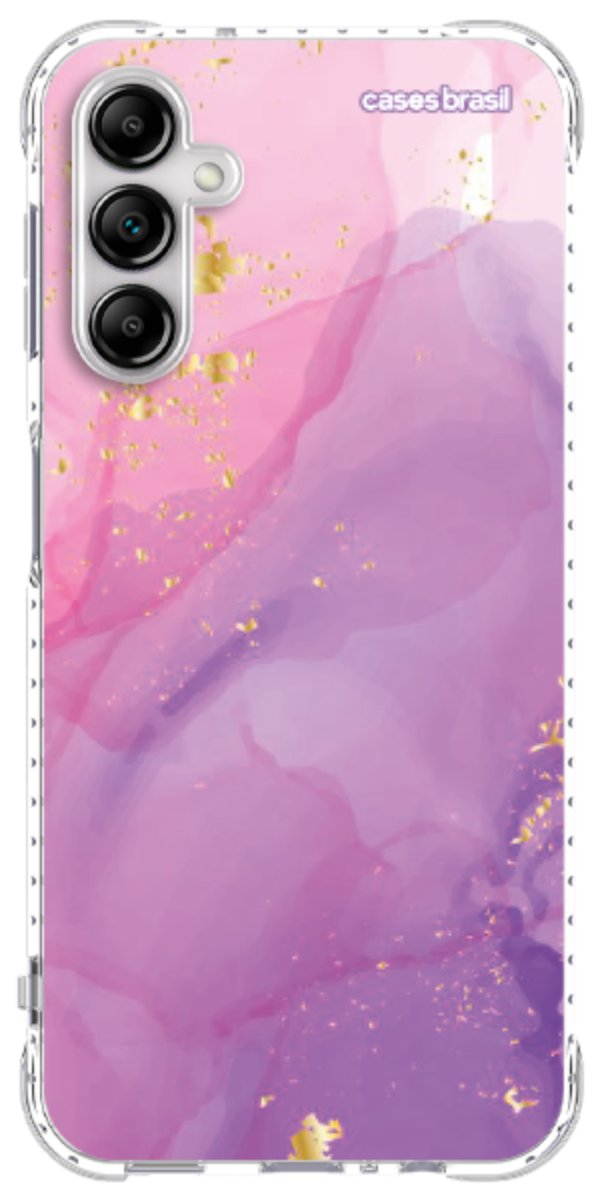 Capinha para Celular Textura Marmorizada Rosa