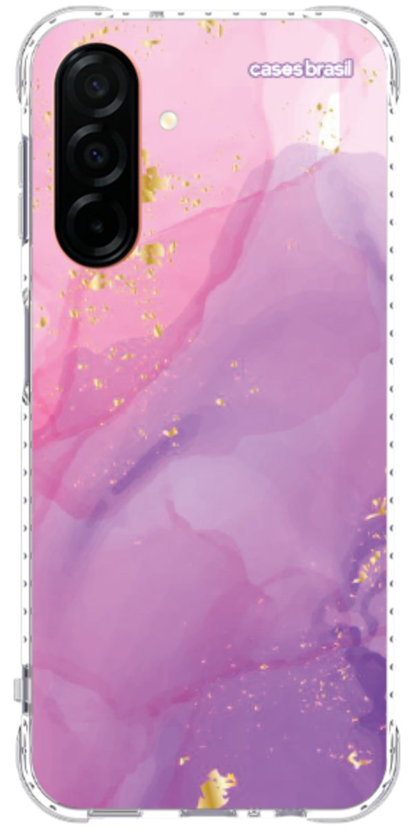 Capinha para Celular Textura Marmorizada Rosa