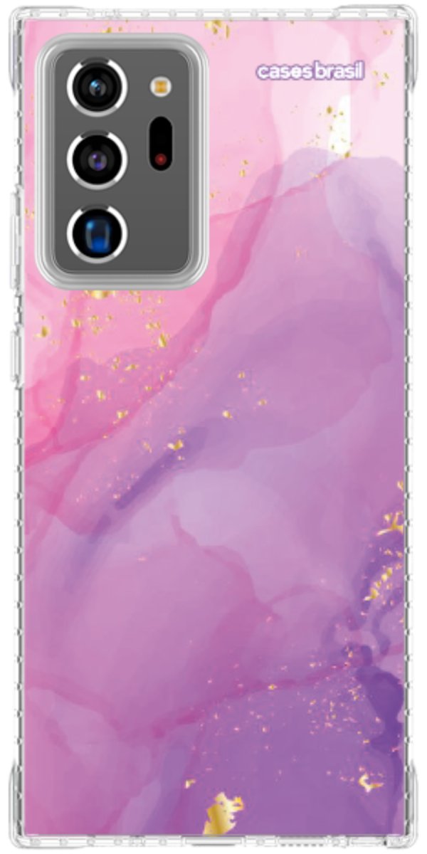 Capinha para Celular Textura Marmorizada Rosa