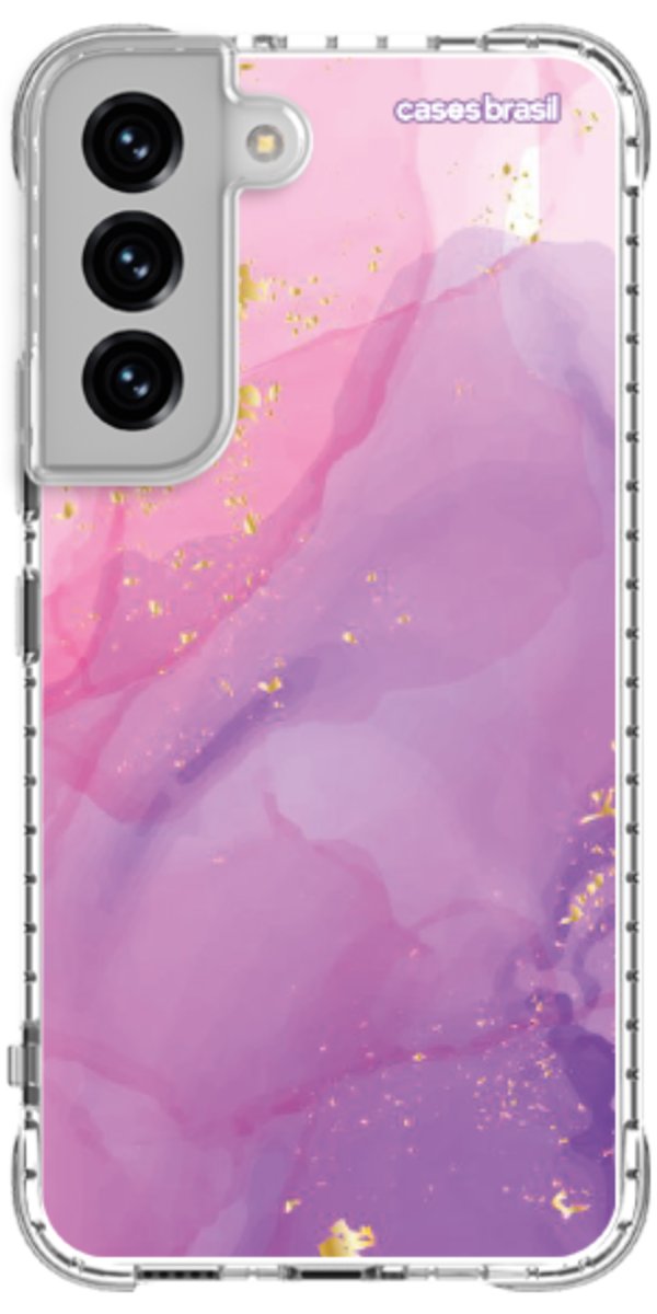 Capinha para Celular Textura Marmorizada Rosa