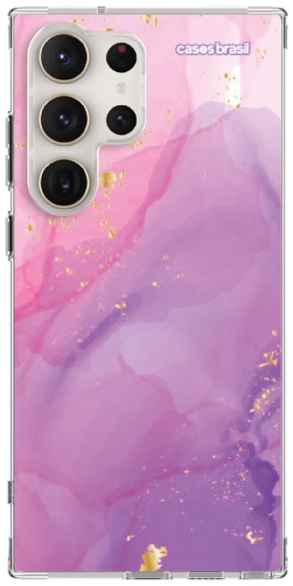 Capinha para Celular Textura Marmorizada Rosa
