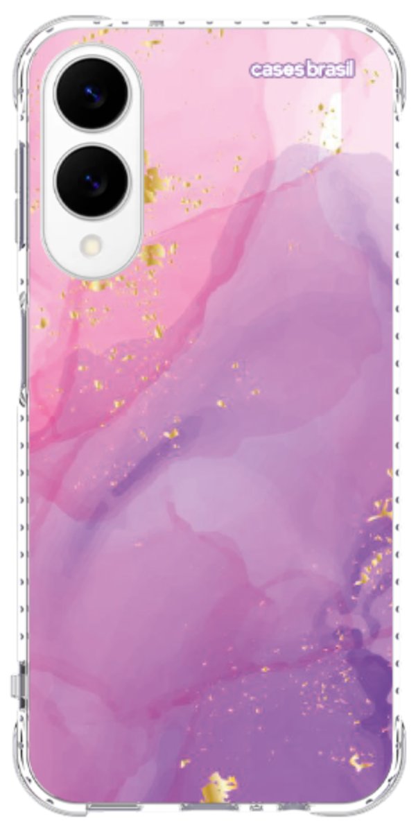 Capinha para Celular Textura Marmorizada Rosa