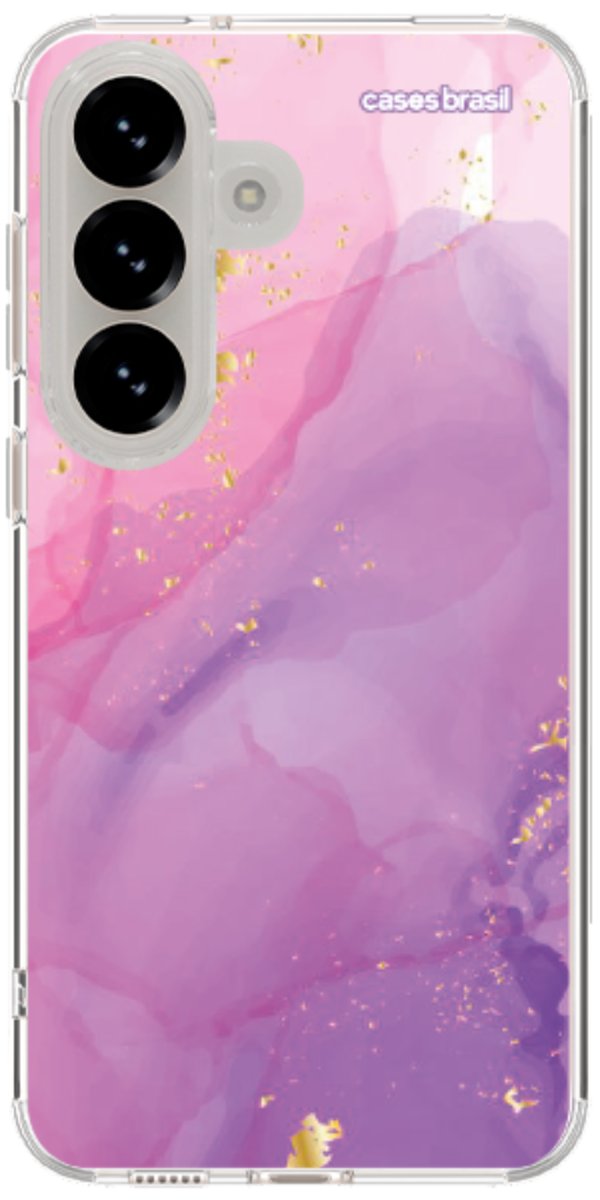 Capinha para Celular Textura Marmorizada Rosa