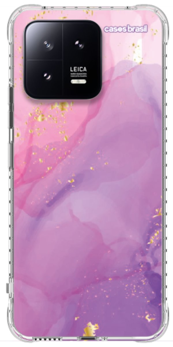 Capinha para Celular Textura Marmorizada Rosa