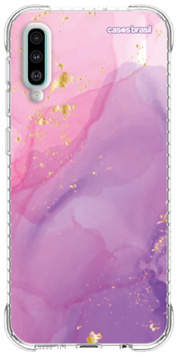 Capinha para Celular Textura Marmorizada Rosa