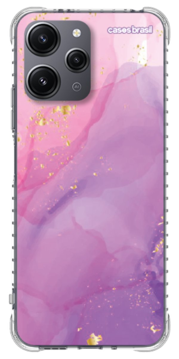 Capinha para Celular Textura Marmorizada Rosa