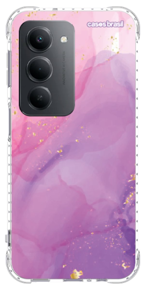 Capinha para Celular Textura Marmorizada Rosa
