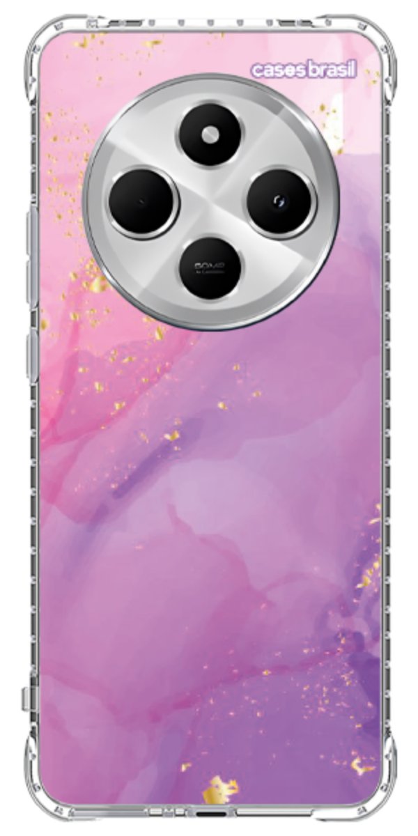 Capinha para Celular Textura Marmorizada Rosa