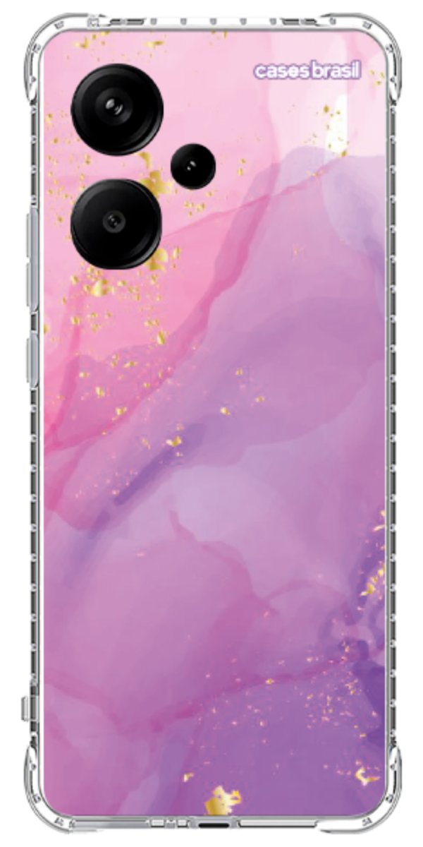 Capinha para Celular Textura Marmorizada Rosa