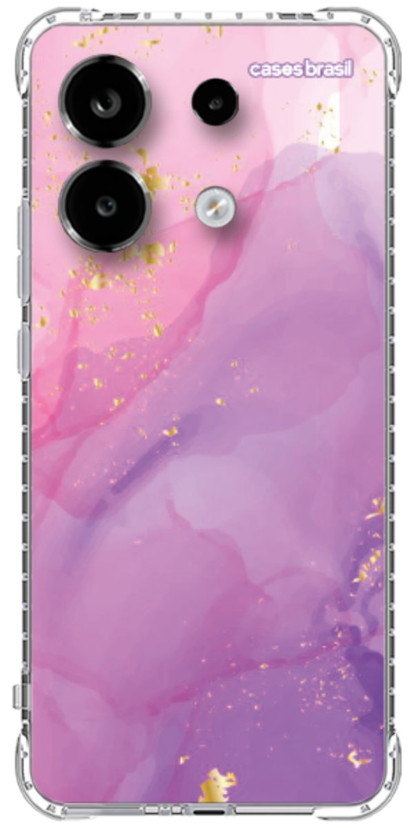 Capinha para Celular Textura Marmorizada Rosa