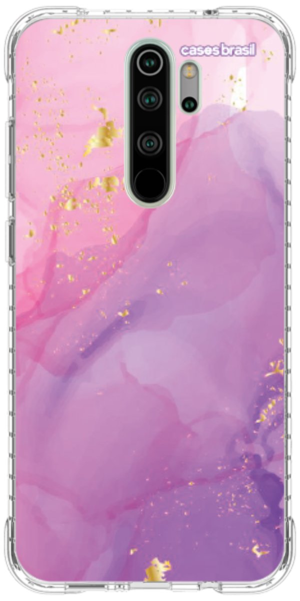 Capinha para Celular Textura Marmorizada Rosa