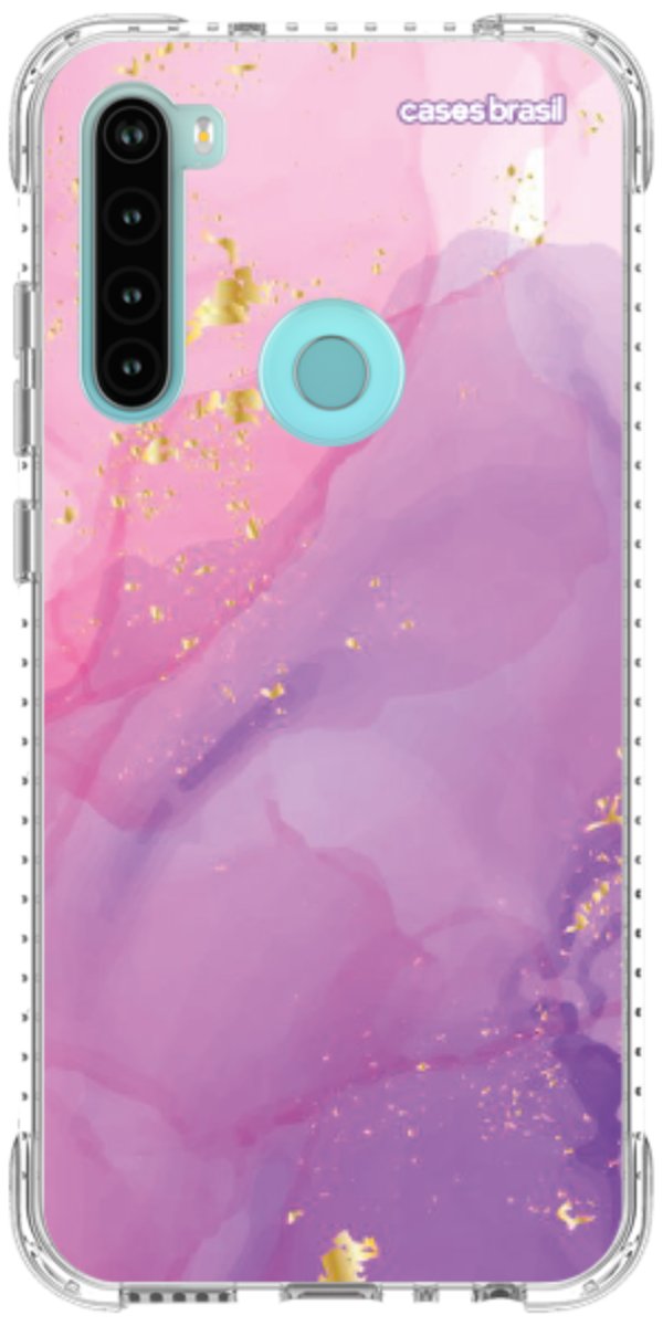 Capinha para Celular Textura Marmorizada Rosa