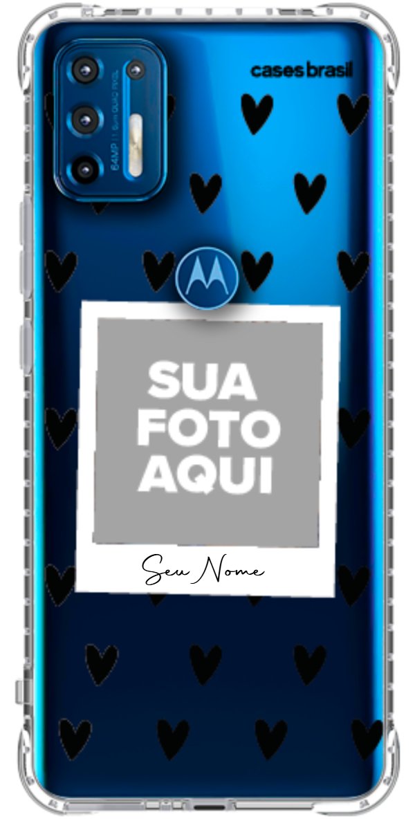 Capinha para Celular Polaroid Corações Black