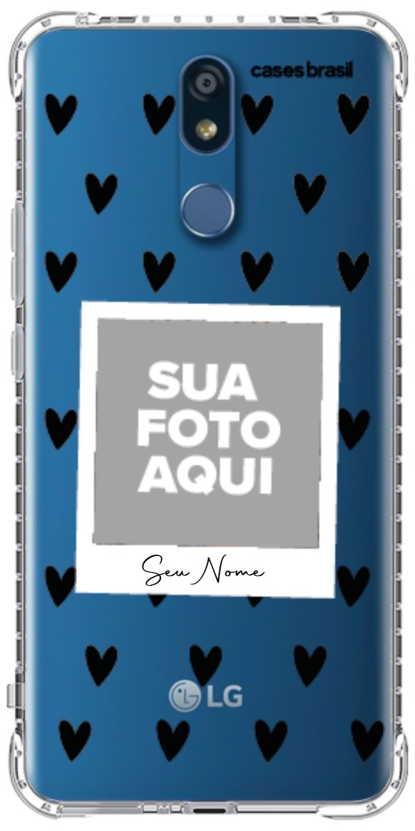 Capinha para Celular Polaroid Corações Black