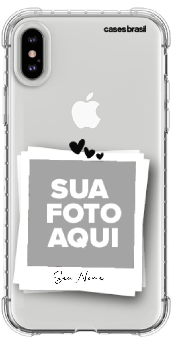 Capinha para Celular Polaroid Corações