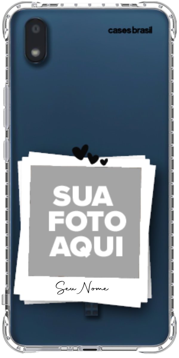 Capinha para Celular Polaroid Corações