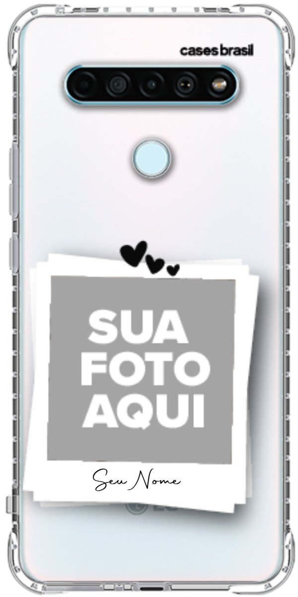 Capinha para Celular Polaroid Corações