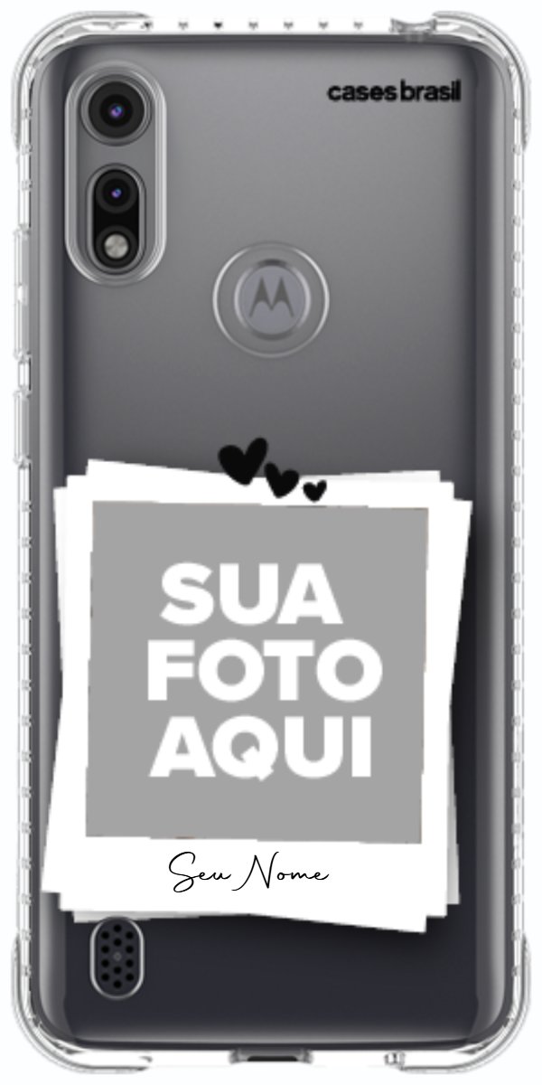 Capinha para Celular Polaroid Corações