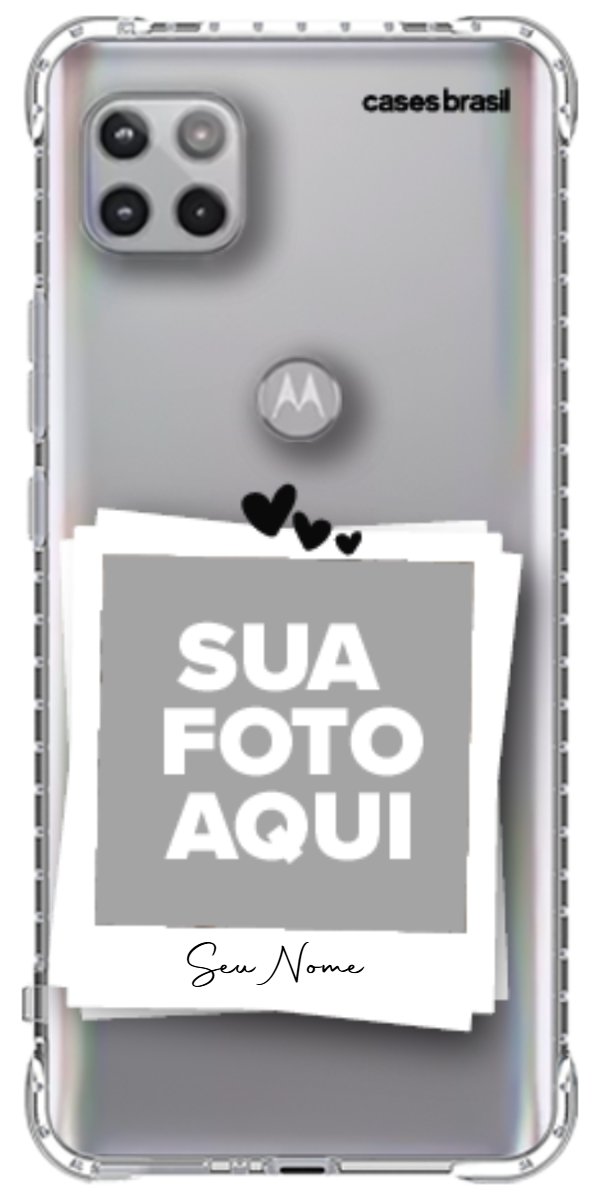 Capinha para Celular Polaroid Corações
