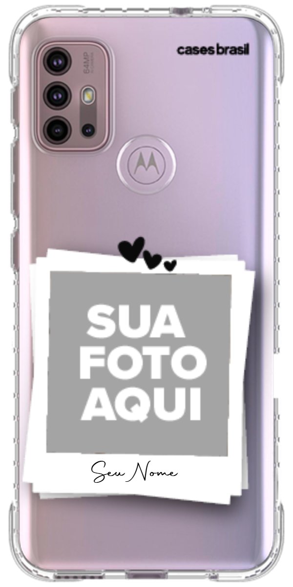 Capinha para Celular Polaroid Corações