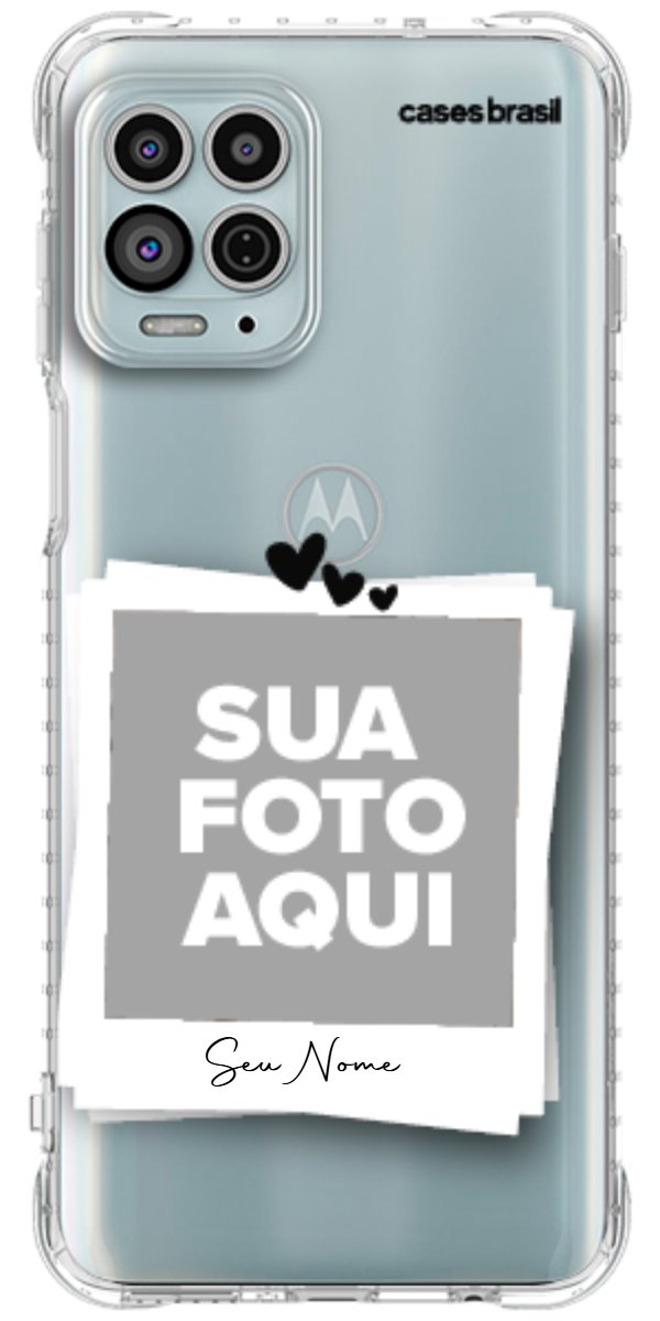 Capinha para Celular Polaroid Corações