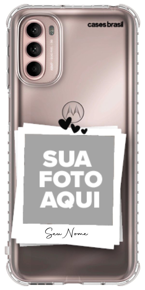 Capinha para Celular Polaroid Corações