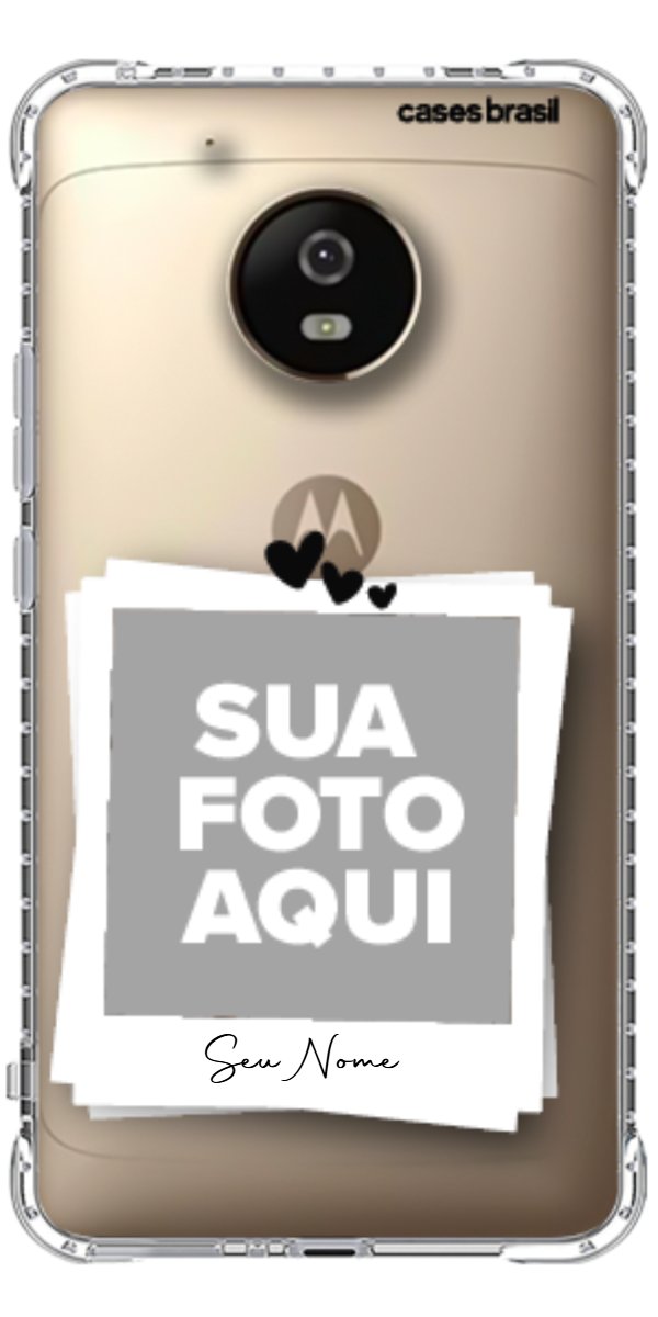 Capinha para Celular Polaroid Corações