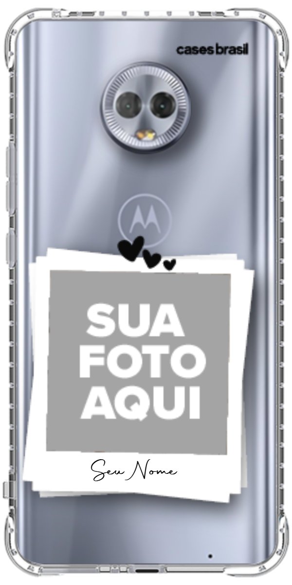 Capinha para Celular Polaroid Corações