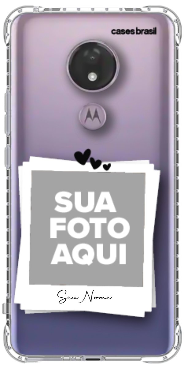 Capinha para Celular Polaroid Corações