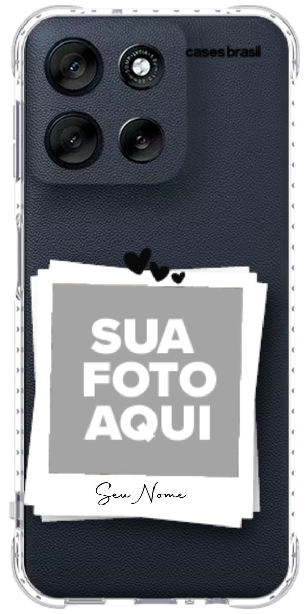 Capinha para Celular Polaroid Corações