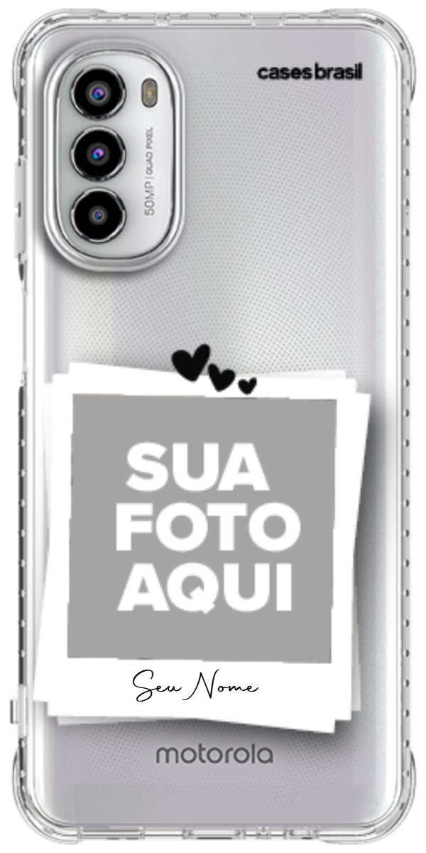 Capinha para Celular Polaroid Corações